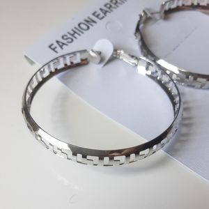 Fashion Earrings Silver Hoop Earrings